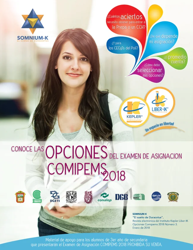 Portada de Somnium-K número 3: COMIPEMS · Estadísticas 2017