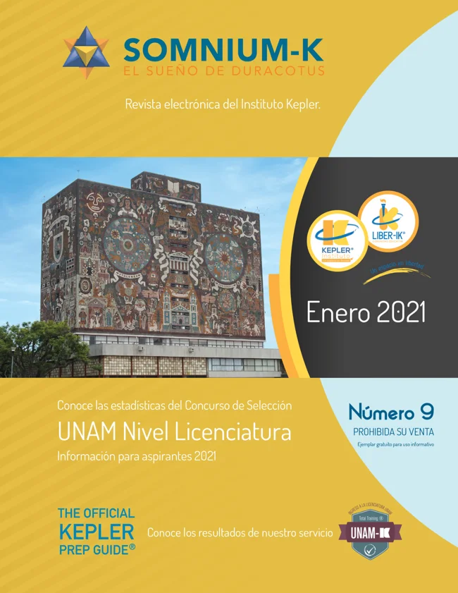 Portada de Somnium-K número 9: UNAM Licenciatura · Estadísticas 2020