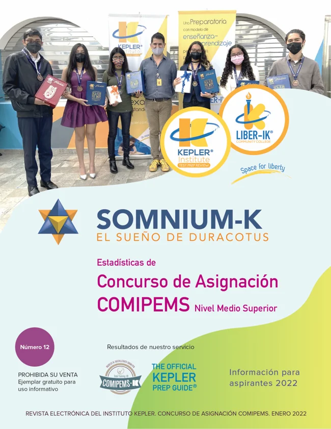 Portada de Somnium-K número 12: COMIPEMS · Estadísticas 2021