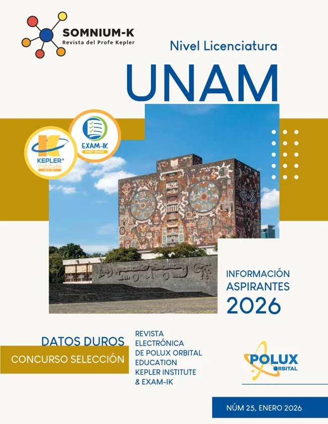Portada de Somnium-K número 25: UNAM Licenciatura · Estadísticas 2025