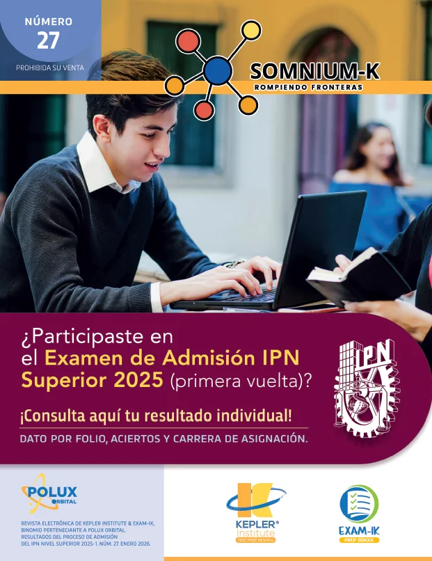 Portada de Somnium-K número 28: IPN Superior · Resultados por folio 2025-1